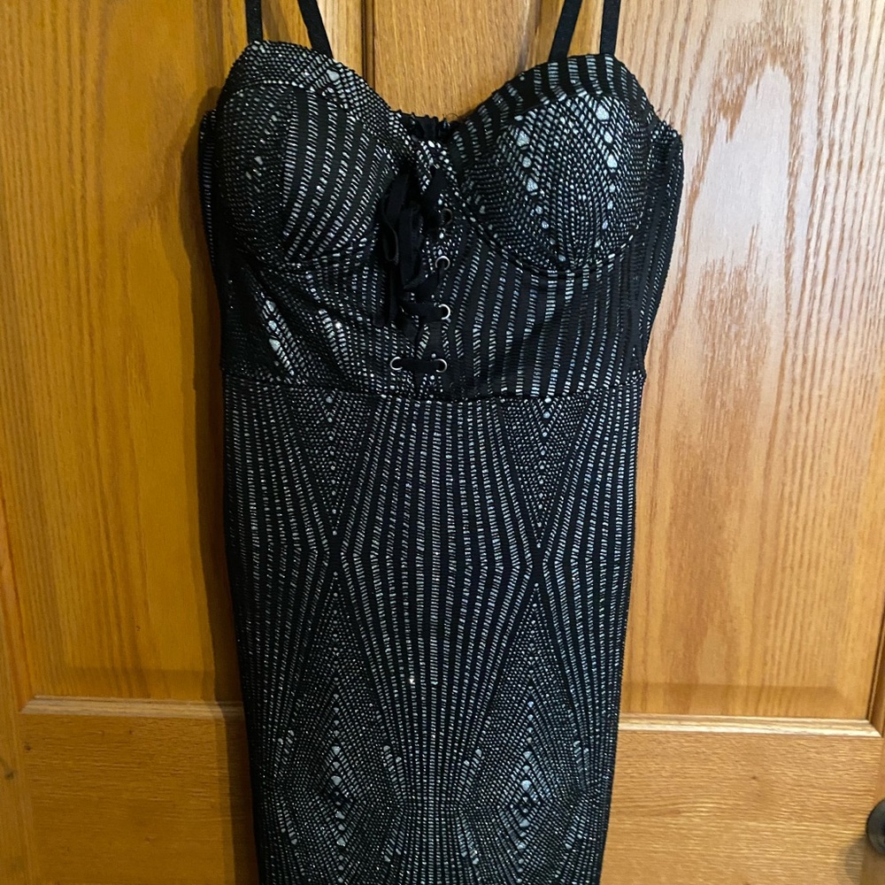 ✨Haute Monde black and silver dress!✨ Never worn!